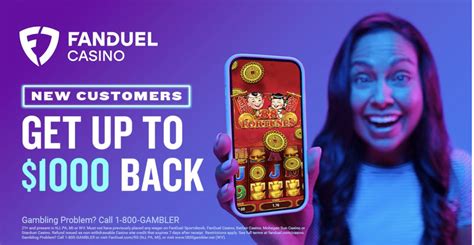 FanDuel Casino Promo Code PA for $1,000 Back + $20 Bonus.